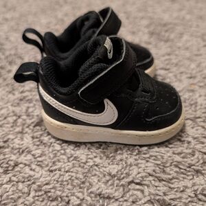 Nike Court Borough Low Recrafts Baby Black and White Sneakers